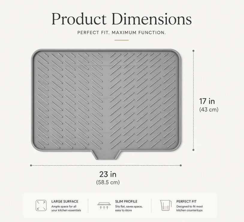 Premium Silicone Kitchen Drying Mat